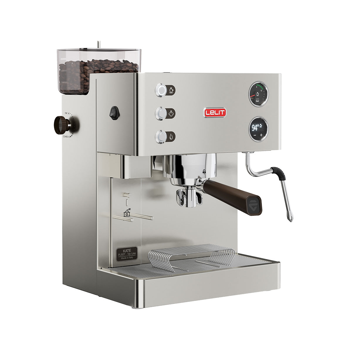 Refurbished Lelit Kate Espresso Machine with Built-In Grinder