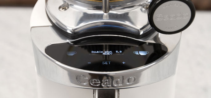 Refurbished Ceado E37S Quick Set Espresso Grinder in White