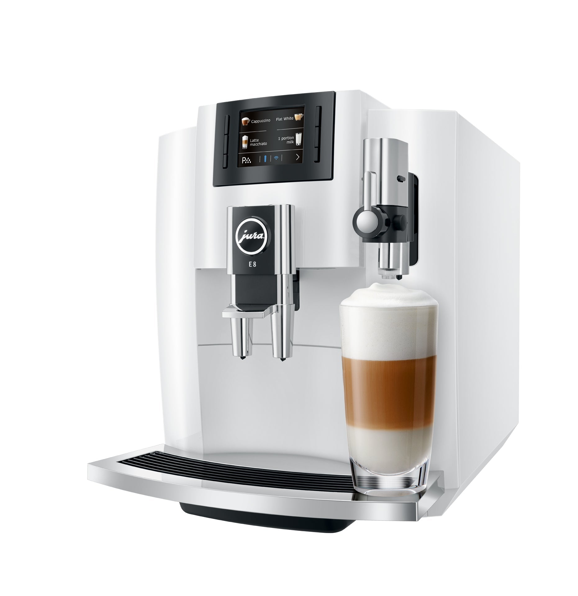 Refurbished JURA E8 Espresso Machine - White