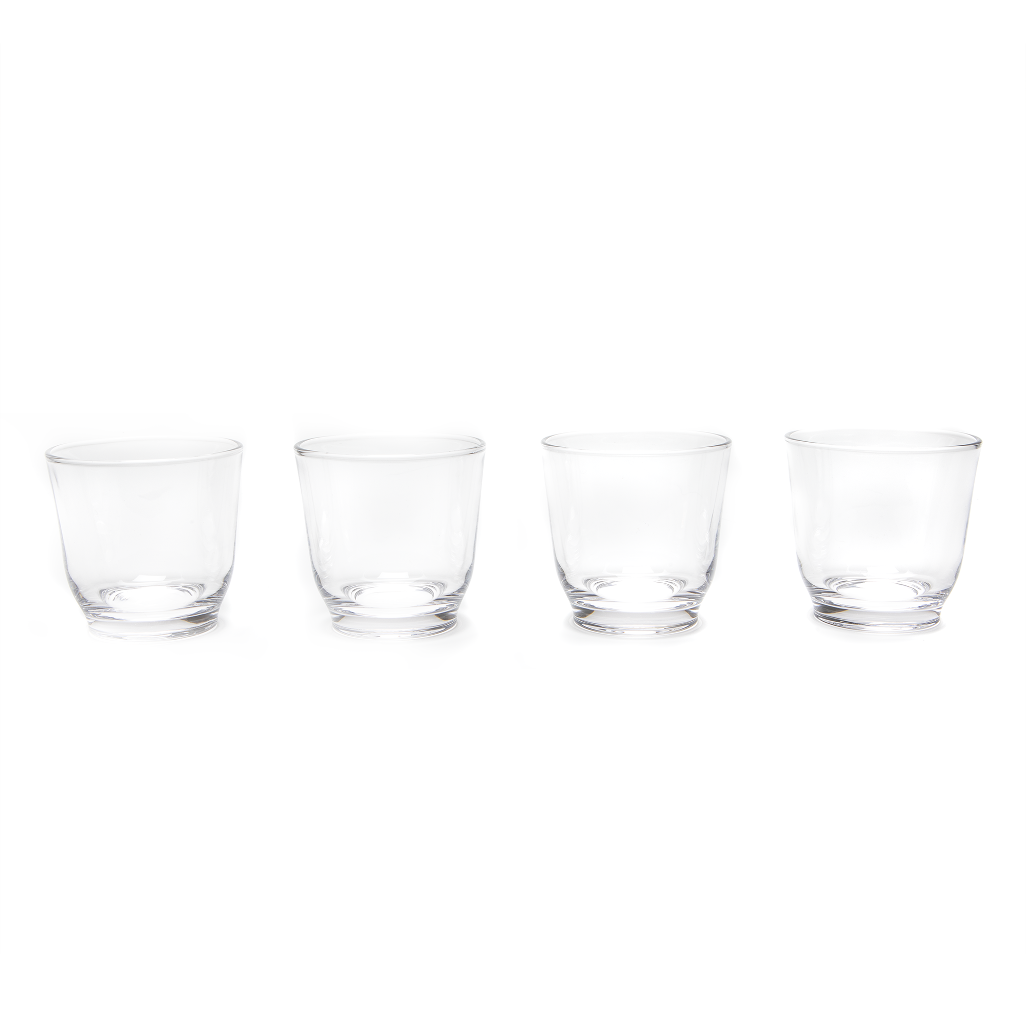 KINTO HIBI Tumbler 220ml Clear - Set of 4