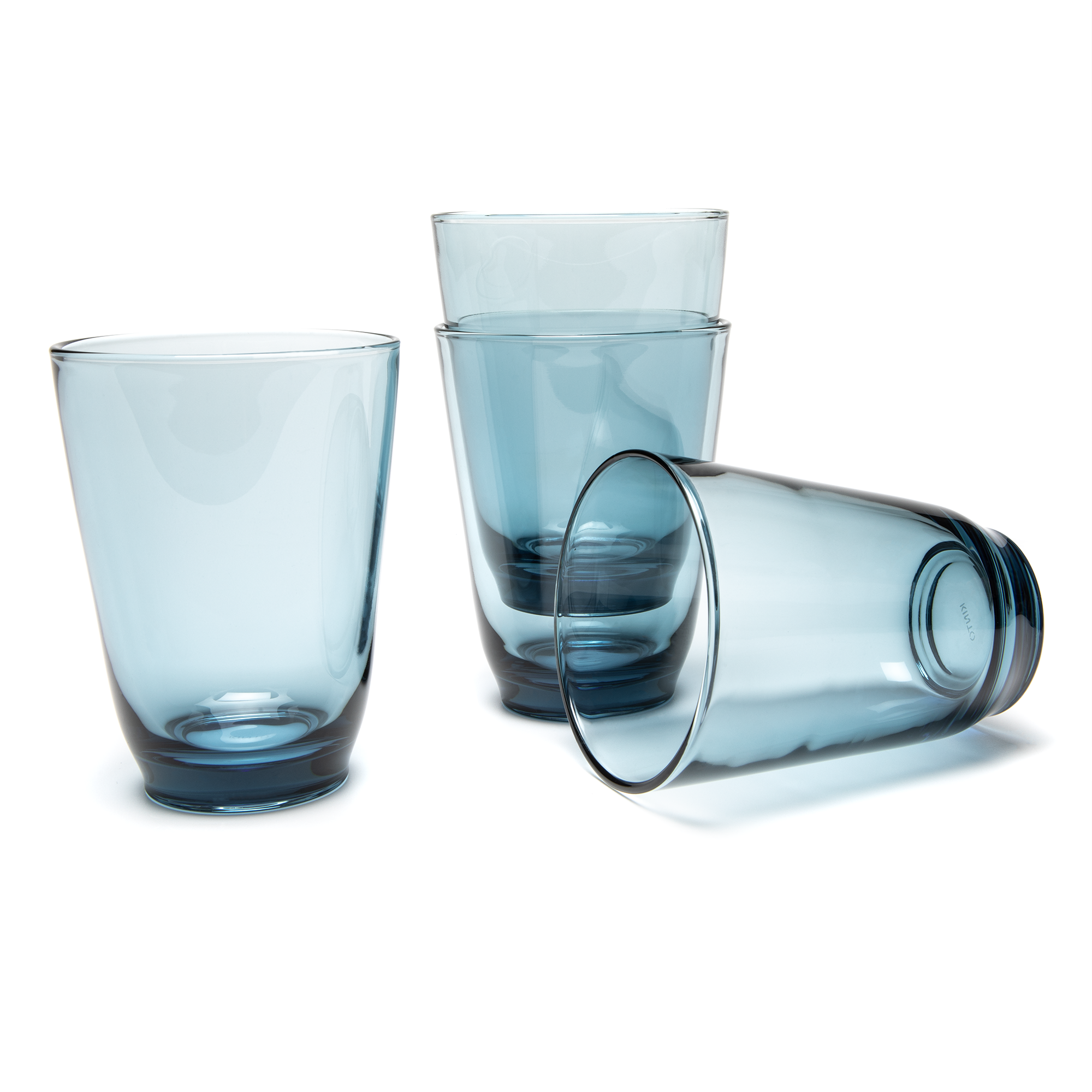 KINTO HIBI Tumbler 350ml Blue - Set of 4