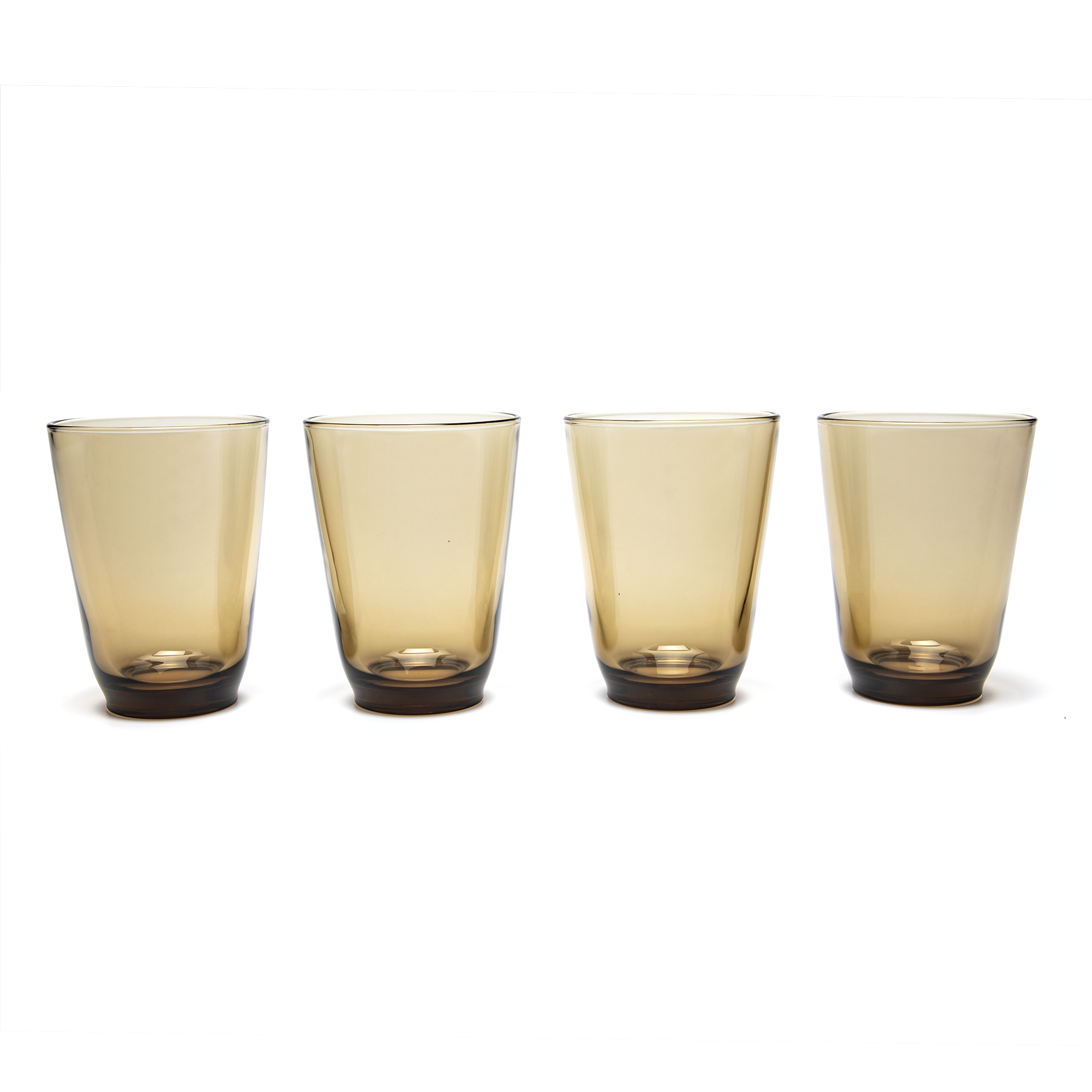 KINTO HIBI Tumbler 350ml Brown - Set of 4