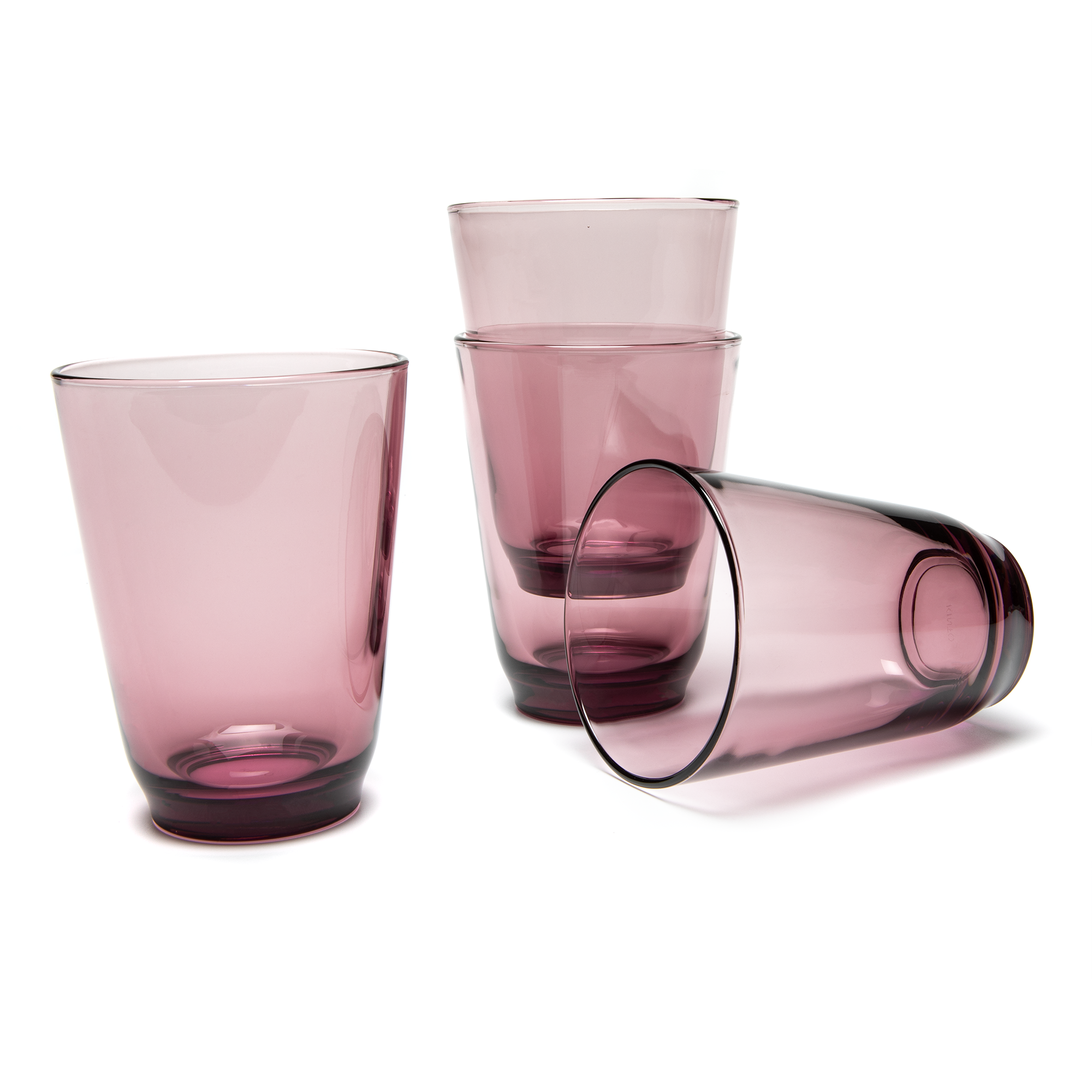 KINTO HIBI Tumbler 350ml Purple - Set of 4