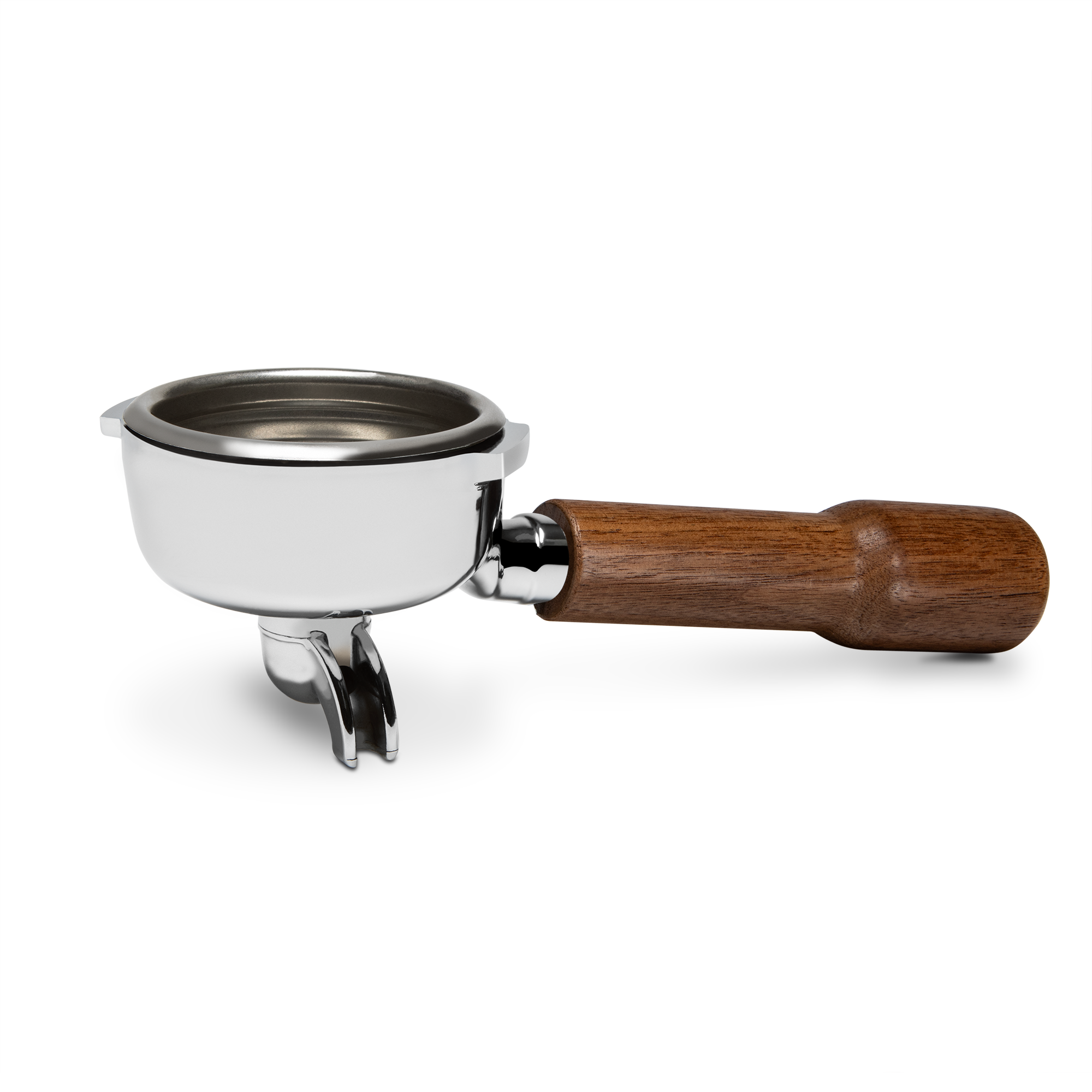 Complete Bezzera Portafilter with Walnut Handle - Single Spout