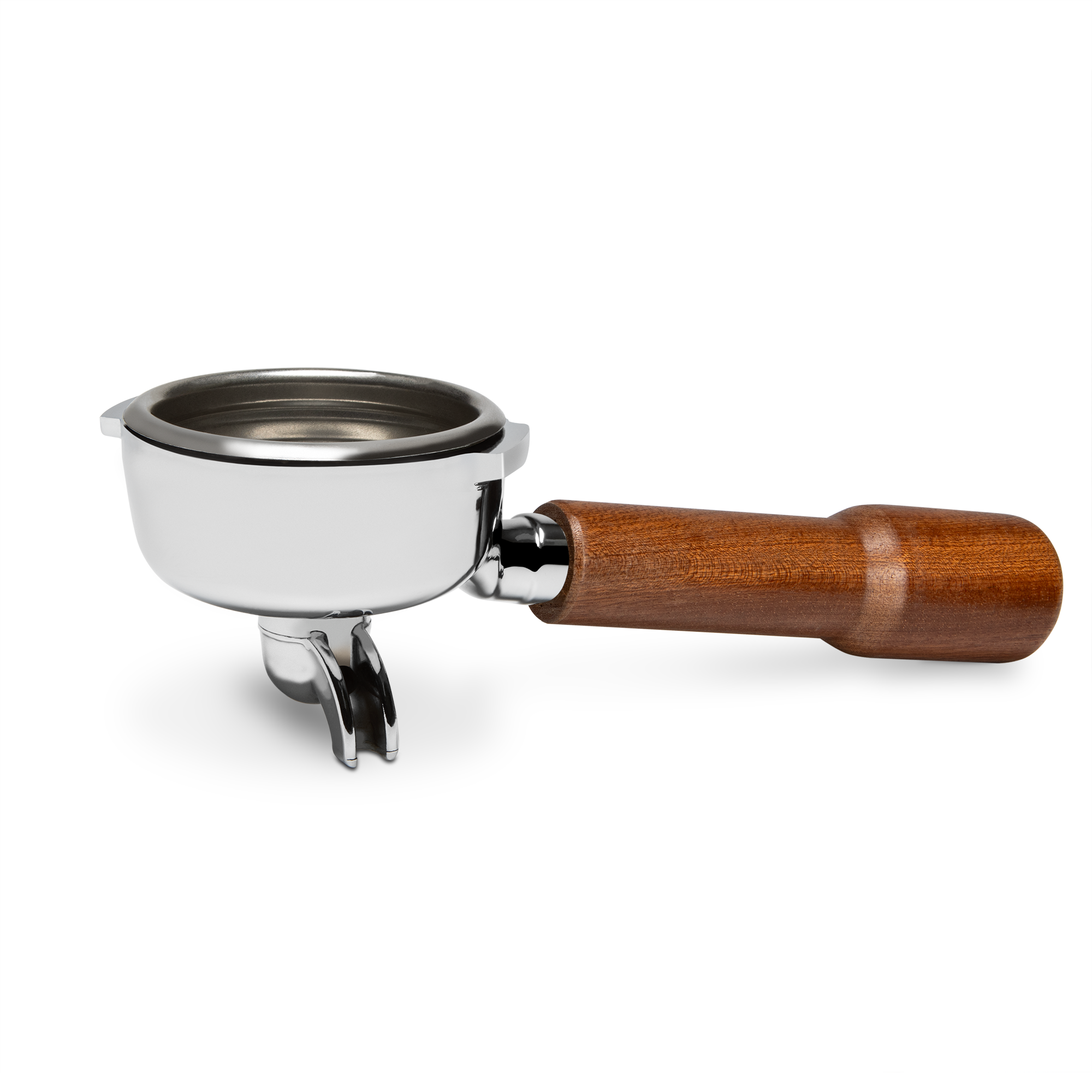 Complete Bezzera Portafilter with Sapele Handle - Single Spout