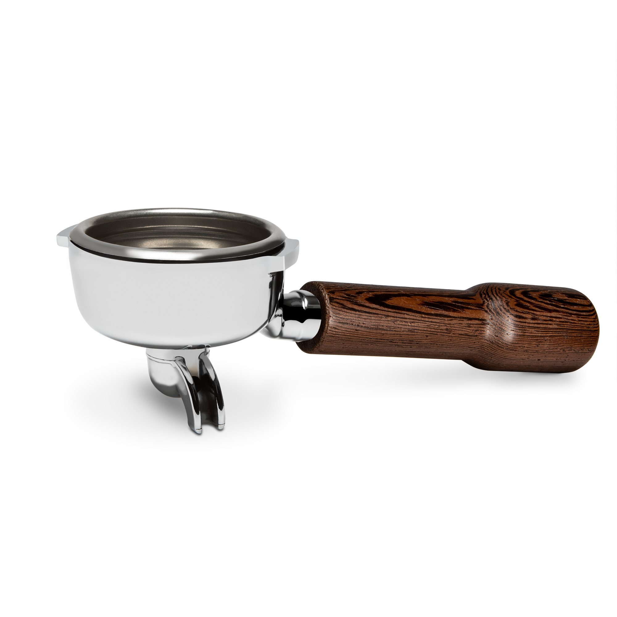 Complete Bezzera Portafilter with Wenge Handle - Single Spout