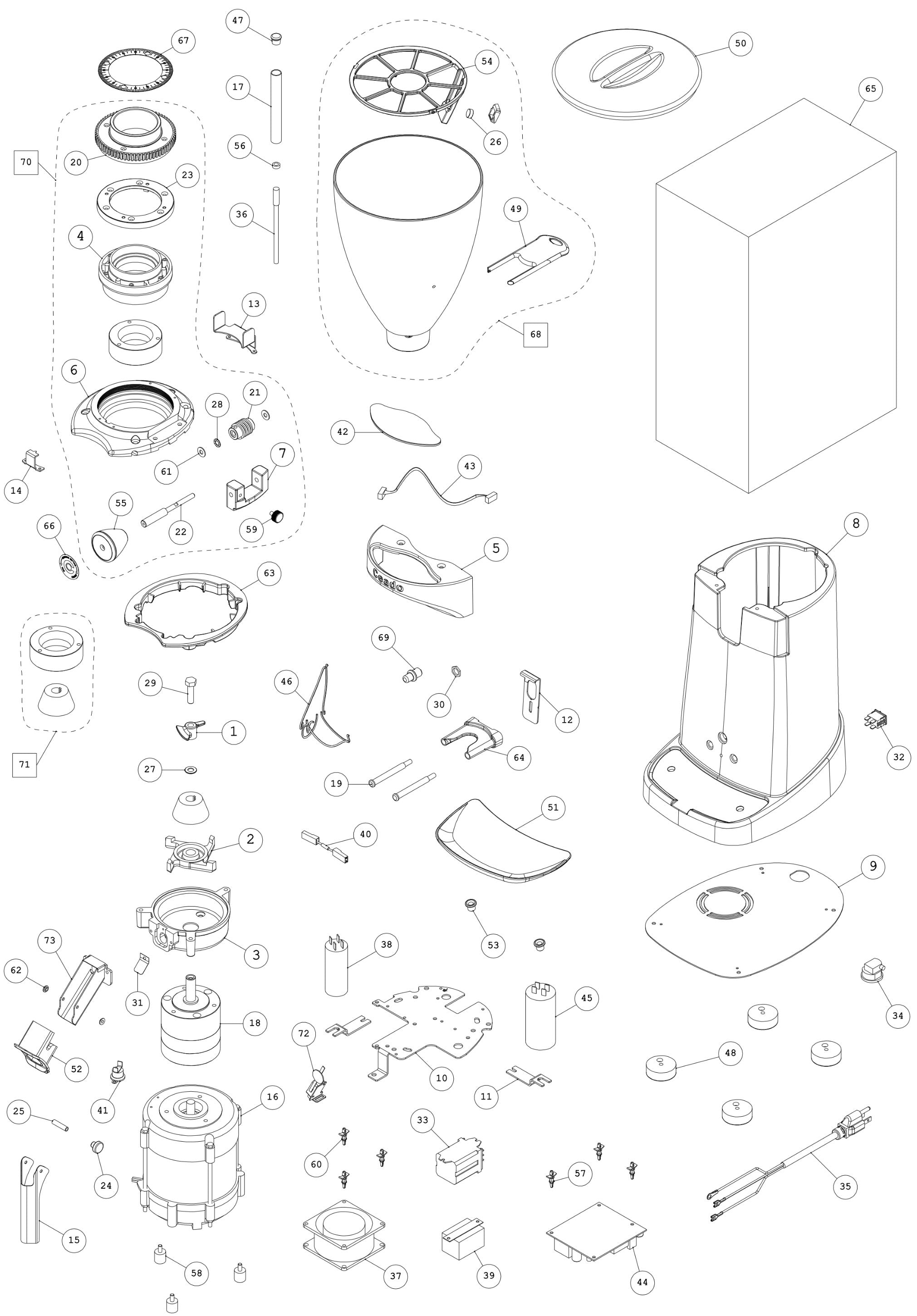 Ceado E37K Part Diagram CEAE37K