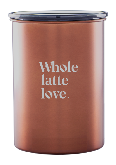 Whole Latte Love Airscape® Stainless Steel Coffee Canister