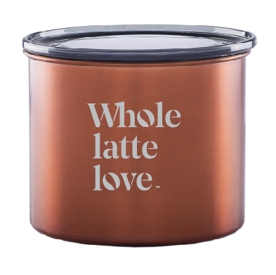 Whole Latte Love Airscape® Stainless Steel Coffee Canister