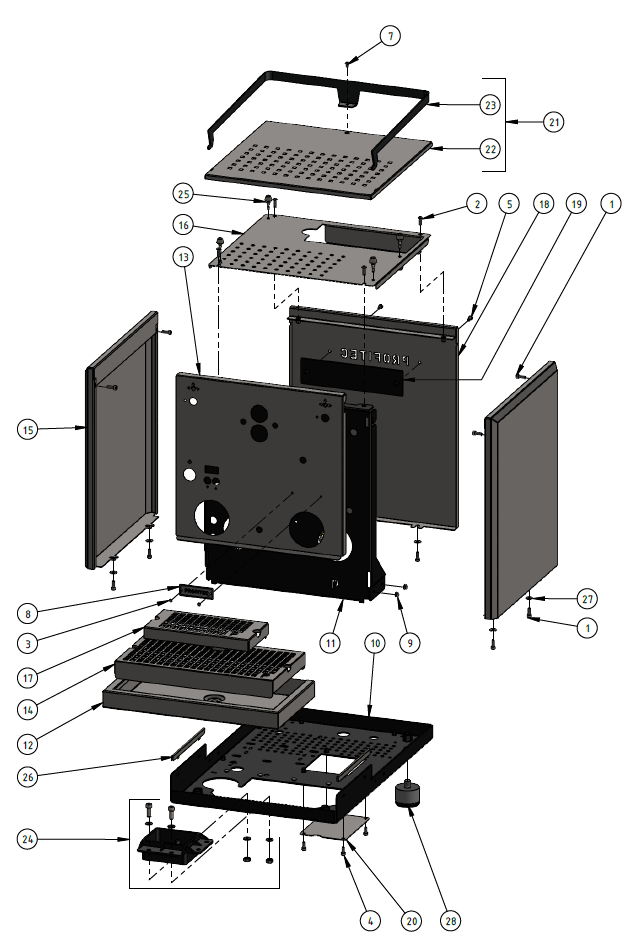 Profitec Drive Part Diagram 10750