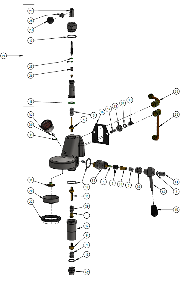 Profitec Drive Part Diagram 10750