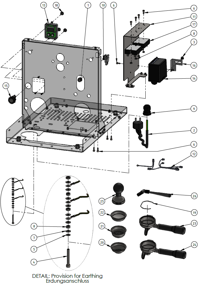 Profitec Drive Part Diagram 10750