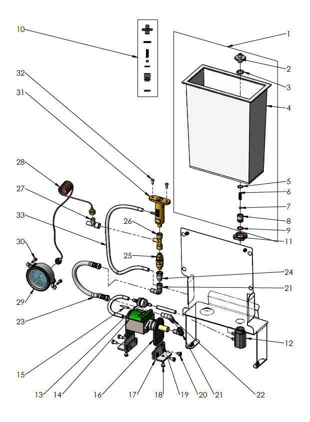 Profitec GO Part Diagram PROGO