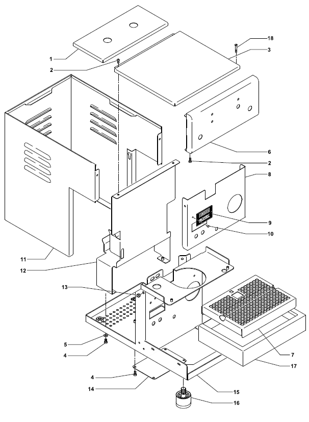 Profitec Pro 300 Part Diagram PRO300