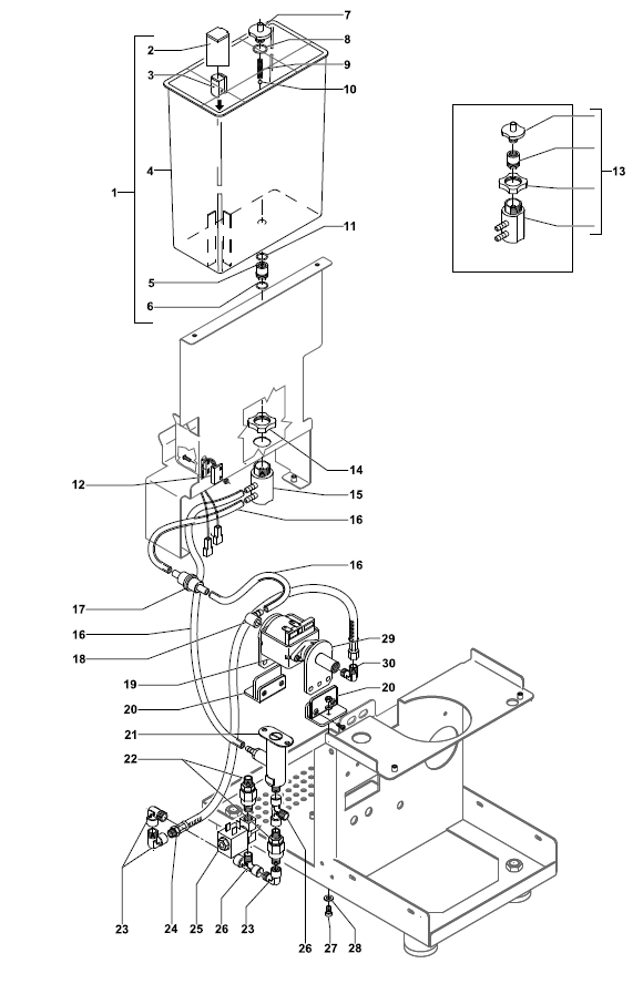 Profitec Pro 300 Part Diagram PRO300