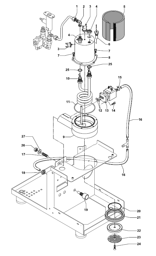 Profitec Pro 300 Part Diagram PRO300