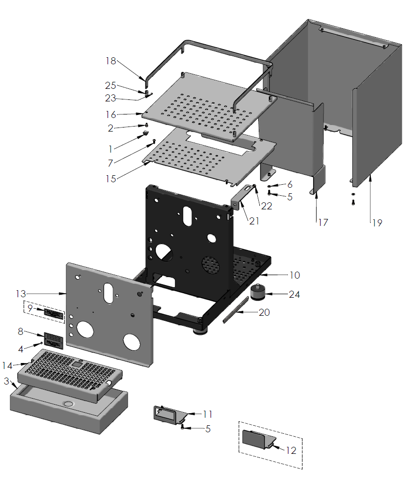 Profitec Pro 500 PID Part Diagram PRO500PID