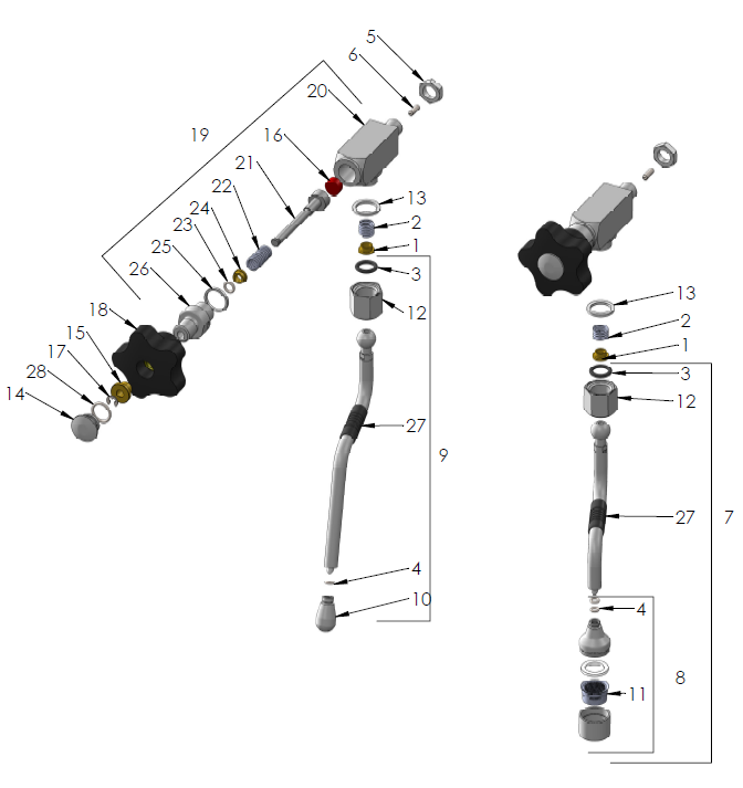 Profitec Pro 500 PID Part Diagram PRO500PID