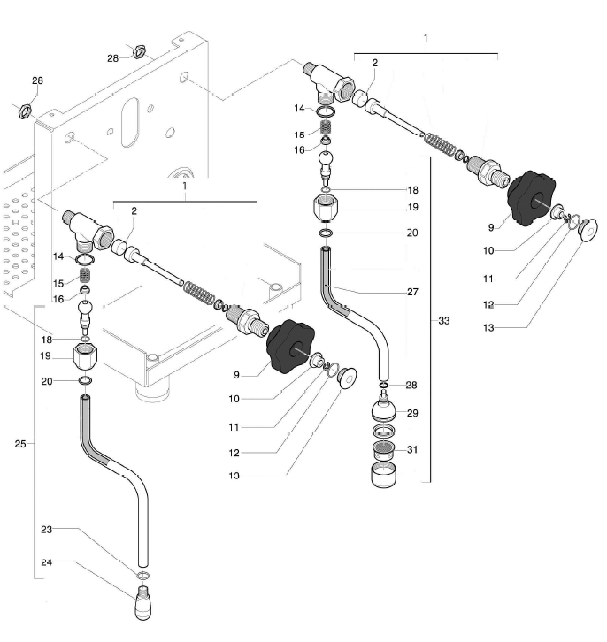 Profitec Pro 500 Part Diagram PRO500