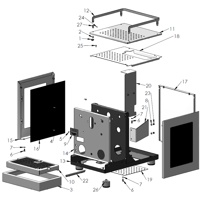 Profitec Pro 600 Part Diagram 10600