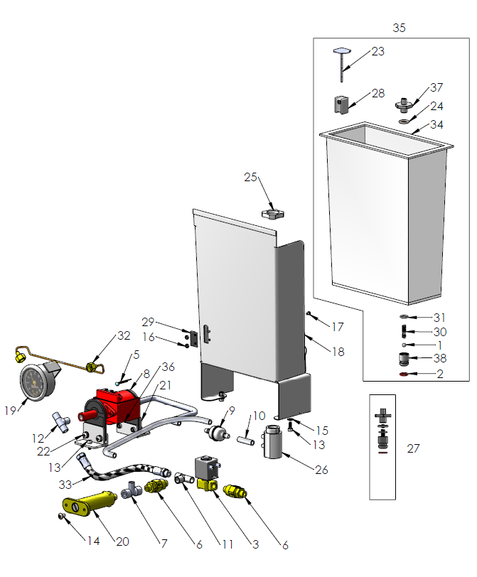 Profitec Pro 600 Part Diagram 10600