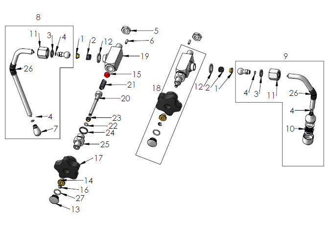 Profitec Pro 600 Part Diagram 10600