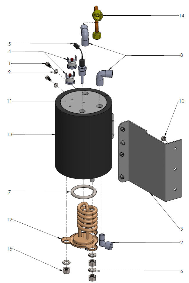 Profitec Pro 700 Part Diagram PRO700