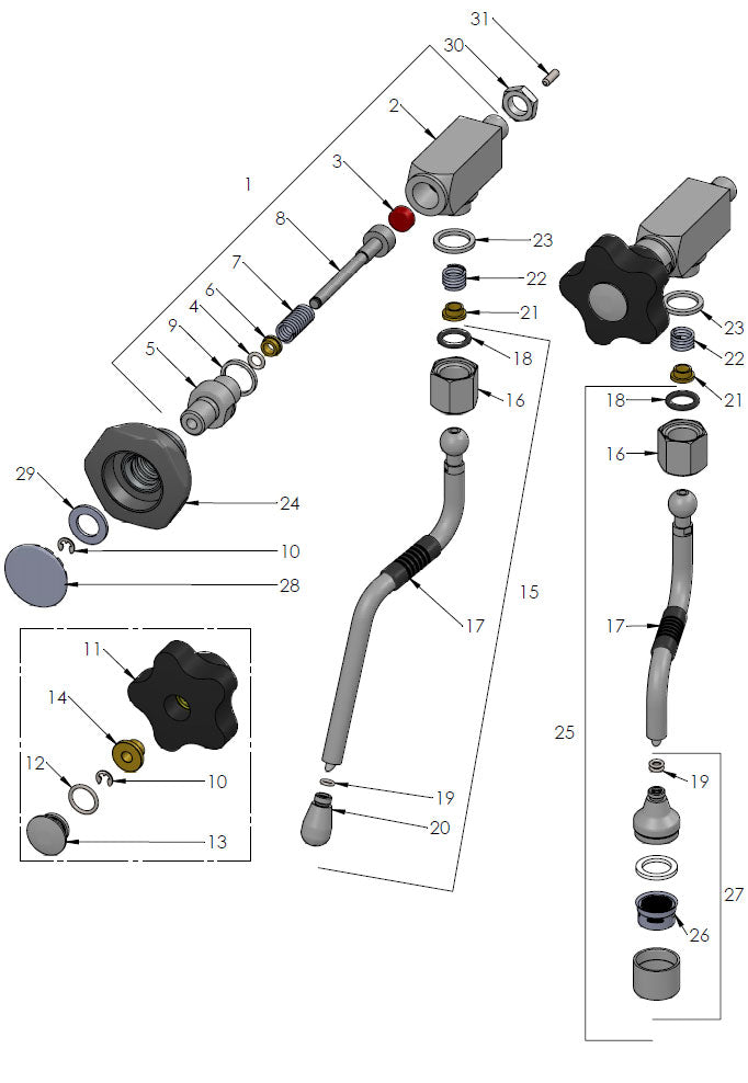 Profitec Pro 700 Part Diagram PRO700