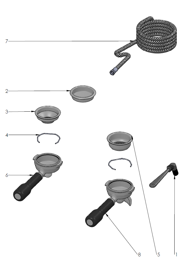 Profitec Pro 700 Part Diagram PRO700