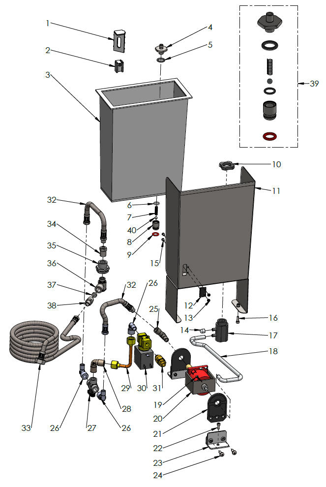 Profitec Pro 800 II Part Diagram 10810