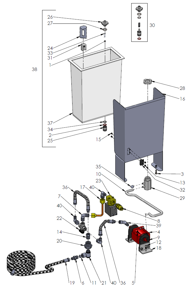 Profitec Pro 800 Part Diagram PRO800