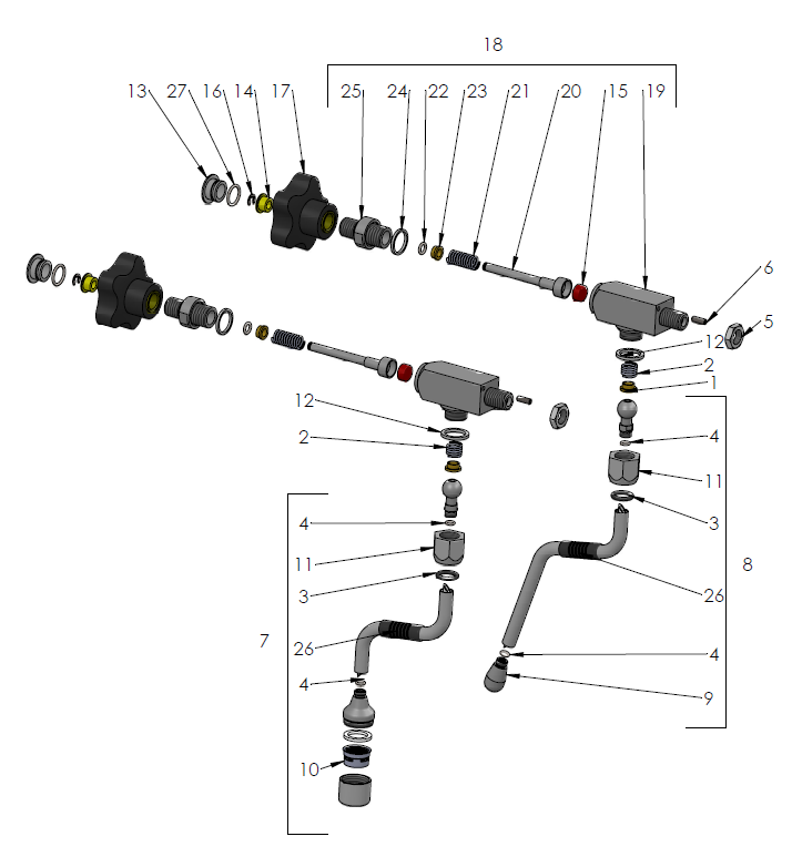 Profitec Pro 800 Part Diagram PRO800