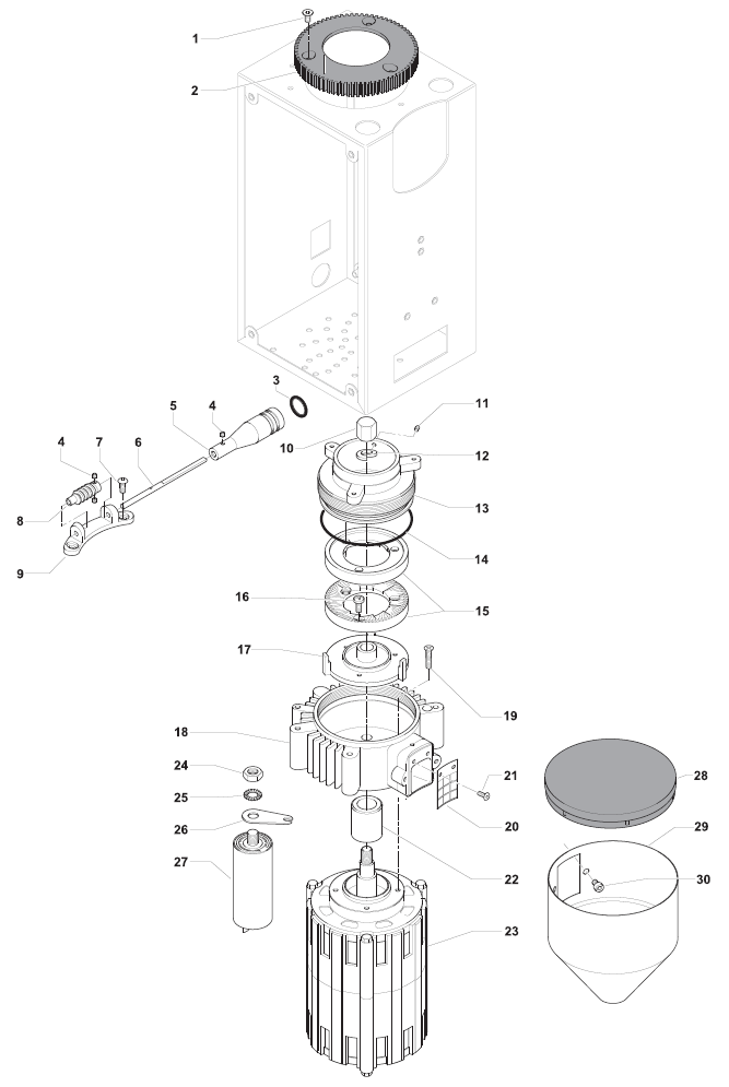 Profitec Pro T64 Part Diagram PROT64