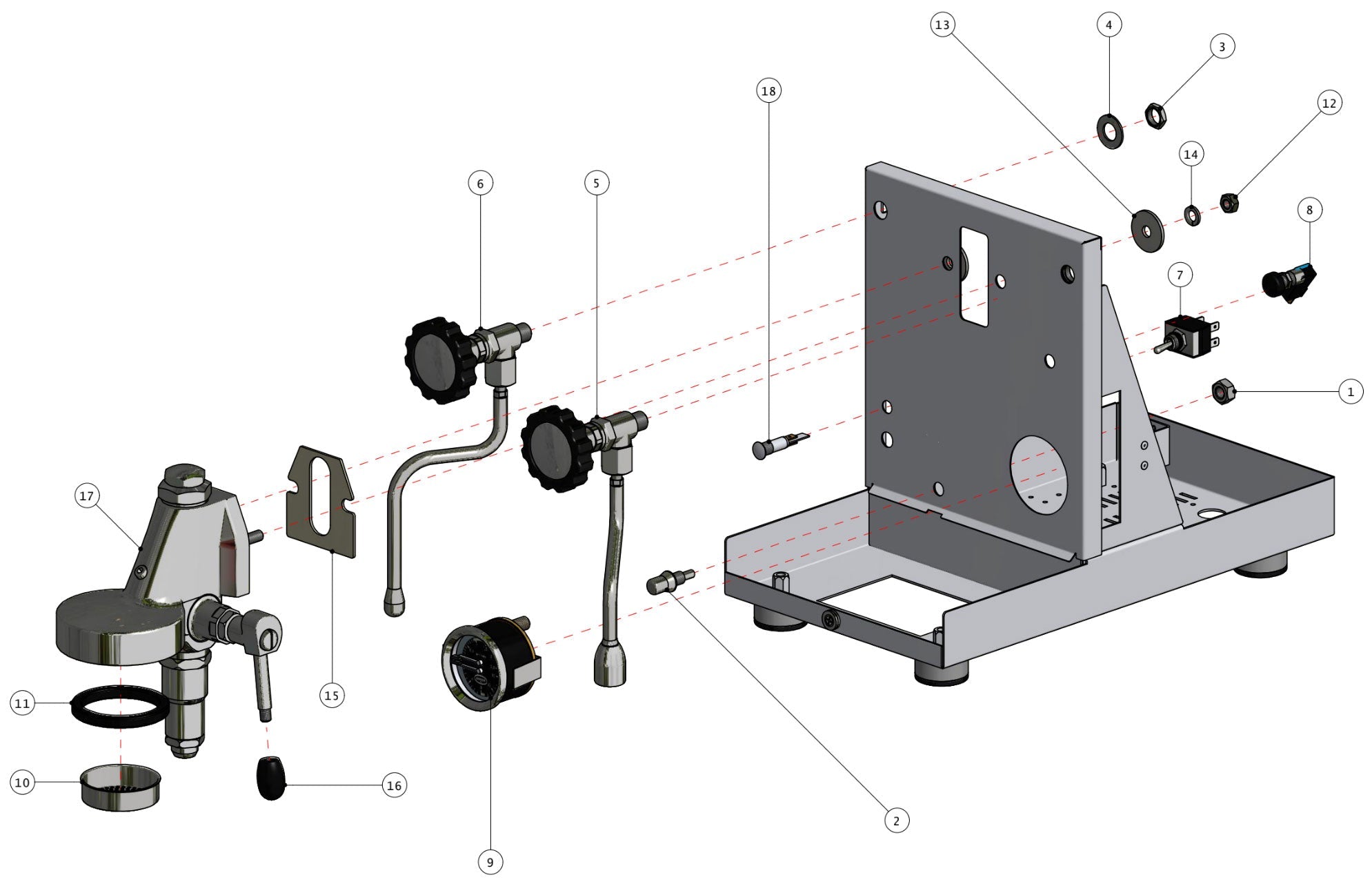 Quick Mill Pathfinder Part Diagram 0981