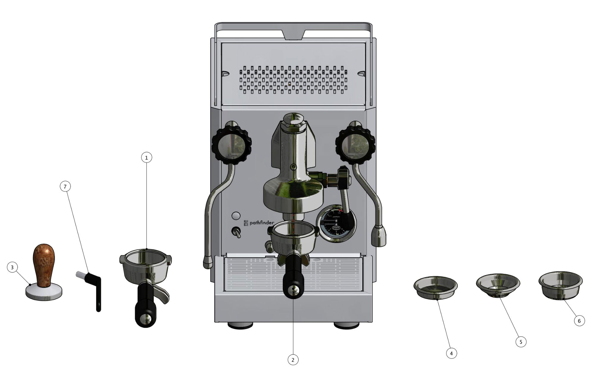 Quick Mill Pathfinder Part Diagram 0981