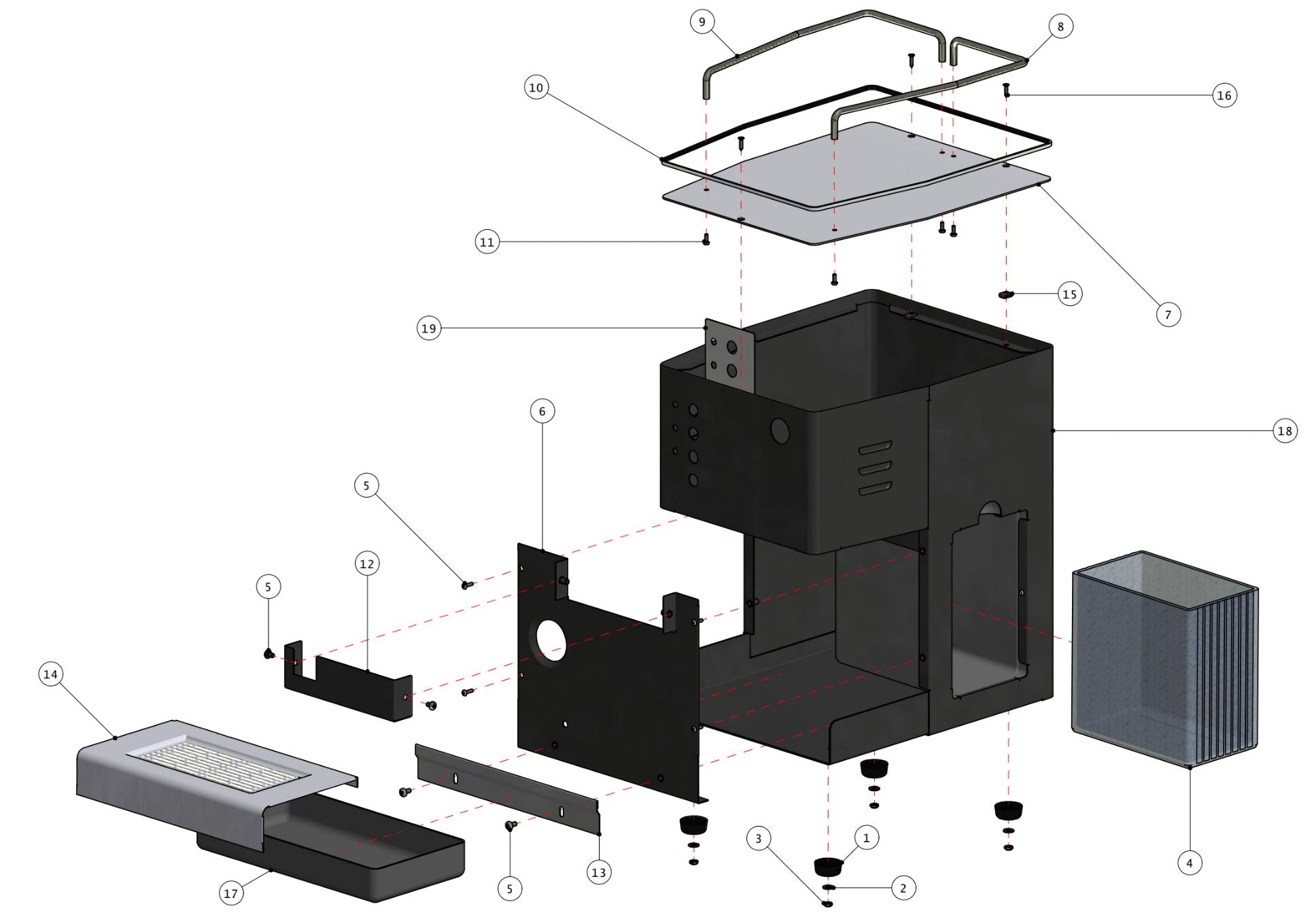 Quick Mill Pippa Part Diagram 04100