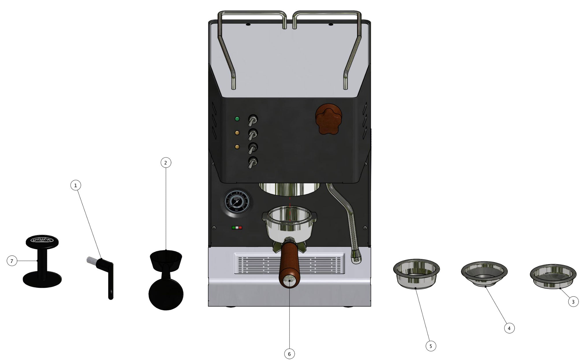 Quick Mill Pippa Part Diagram 04100