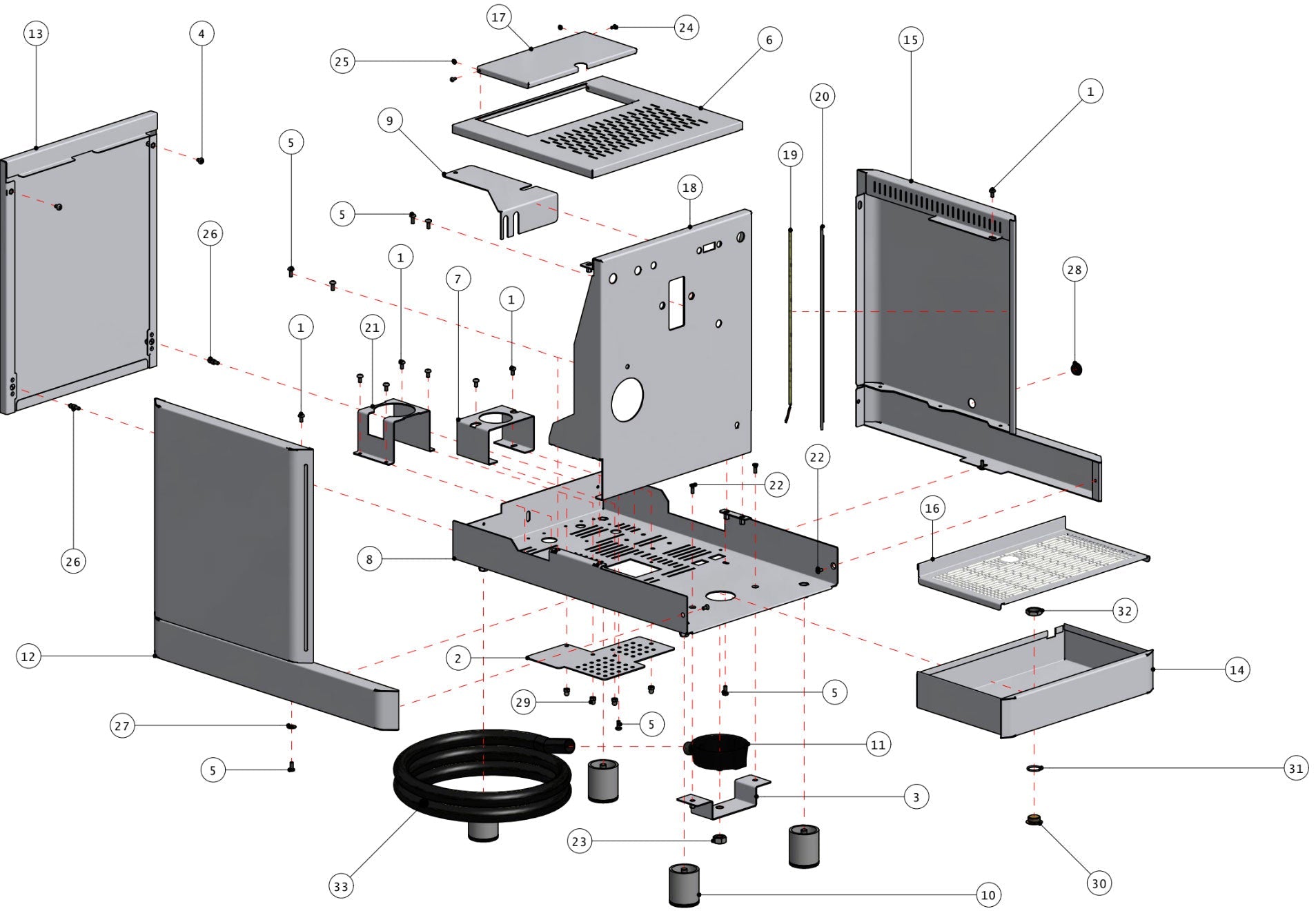 Quick Mill Vetrano Part Diagram 0995