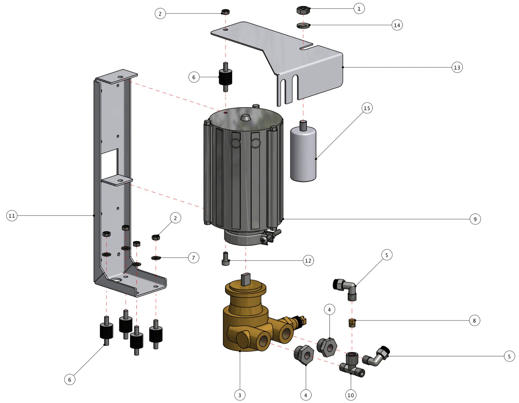 Quick Mill Vetrano Part Diagram 0995