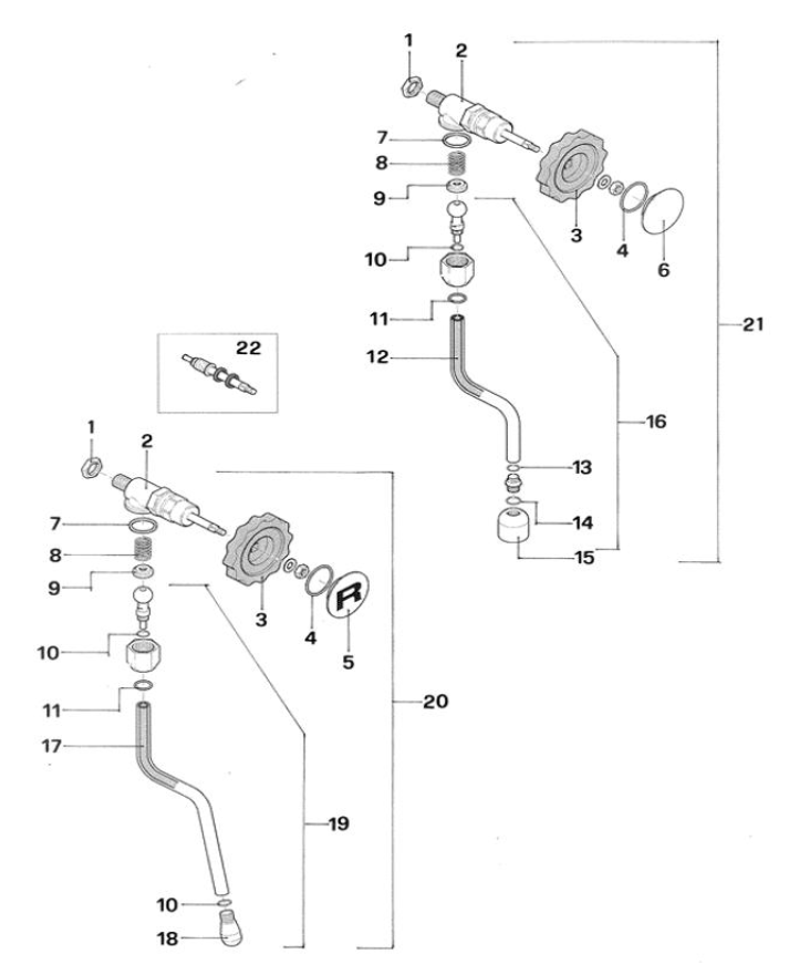 Rocket Espresso Giotto Cronometro R Part Diagram REGIOCRONR