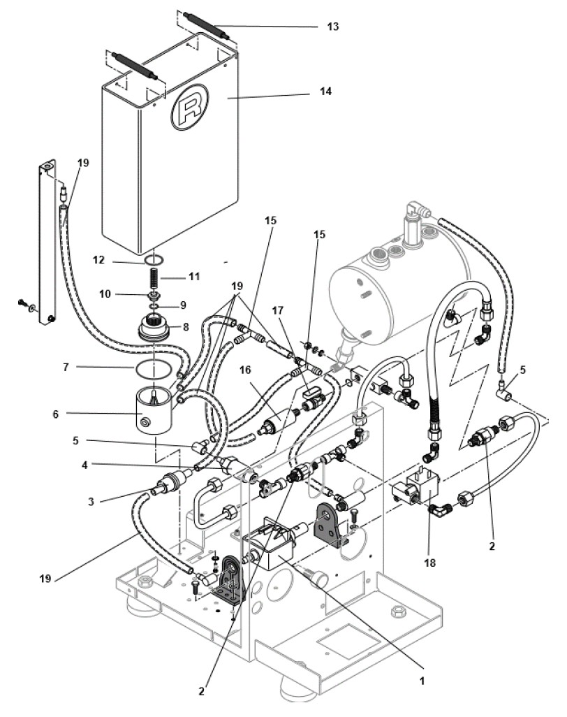 Rocket Espresso Giotto Cronometro V Part Diagram REGIOCRONV