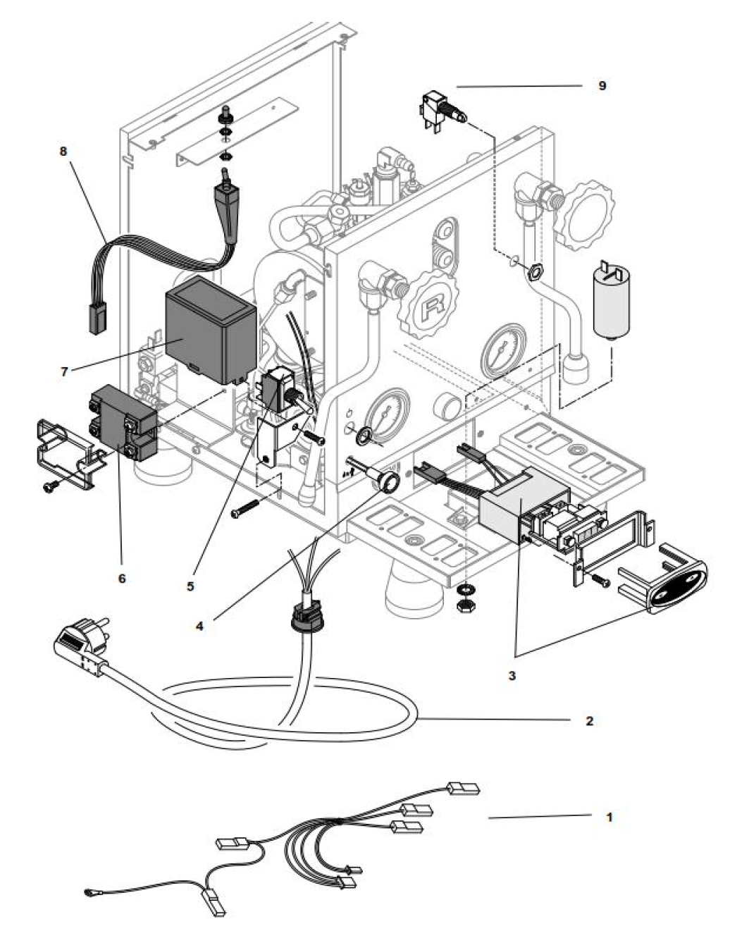 Rocket Espresso Giotto Evoluzione R Part Diagram REGIOEVOR