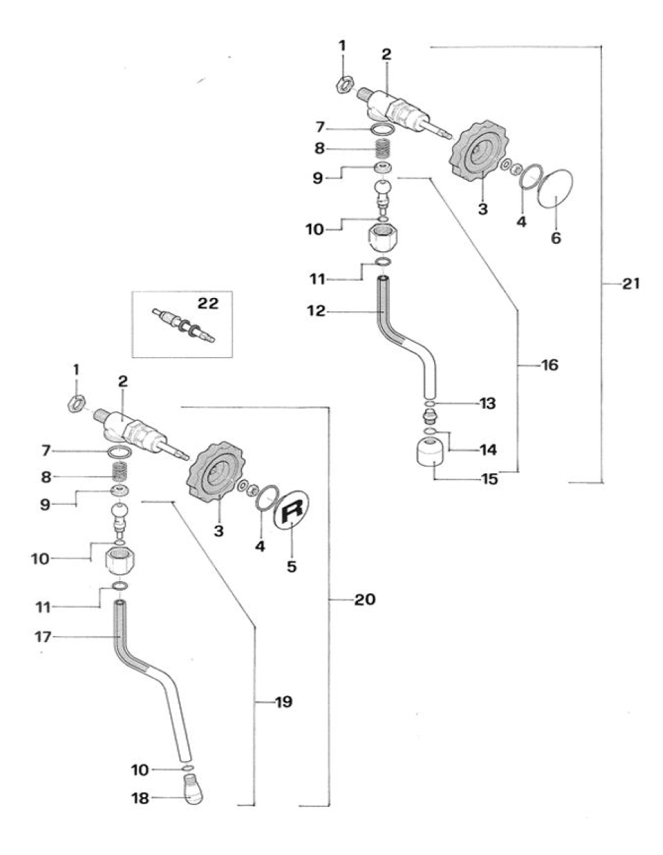 Rocket Espresso Giotto Evoluzione R Part Diagram REGIOEVOR