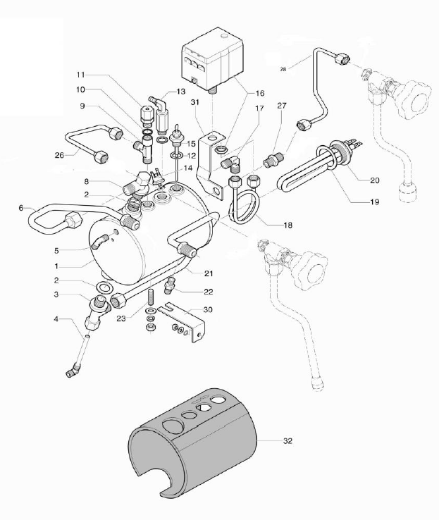 Rocket Espresso Giotto Plus V2 Part Diagram REGIOPLUSV2