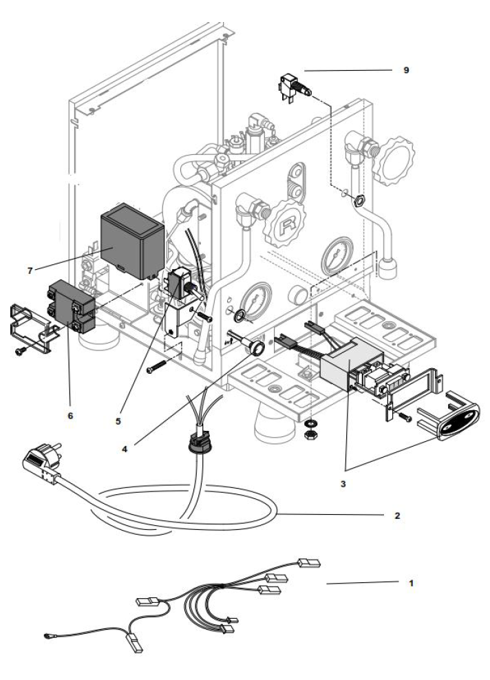 Rocket Espresso Giotto Type V Part Diagram REGIOTYPEV