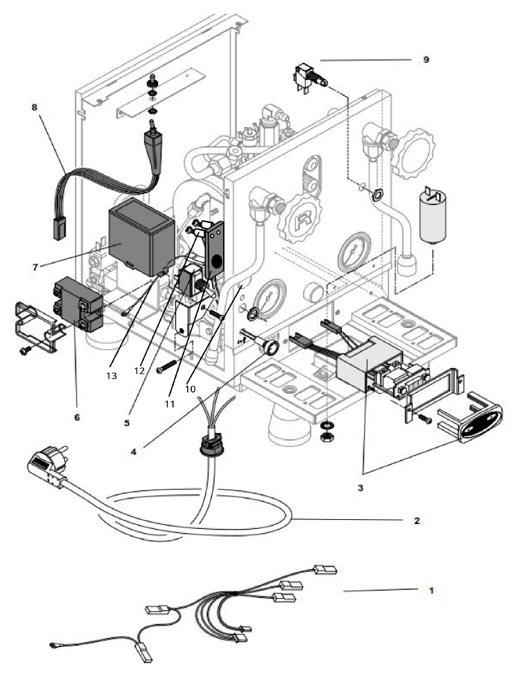 Rocket Espresso Mozzafiato Cronometro R Part Diagram REMOZZCRONR