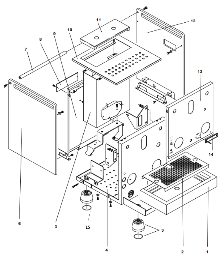 Rocket Espresso Mozzafiato Cronometro V Part Diagram REMOZZCRONV