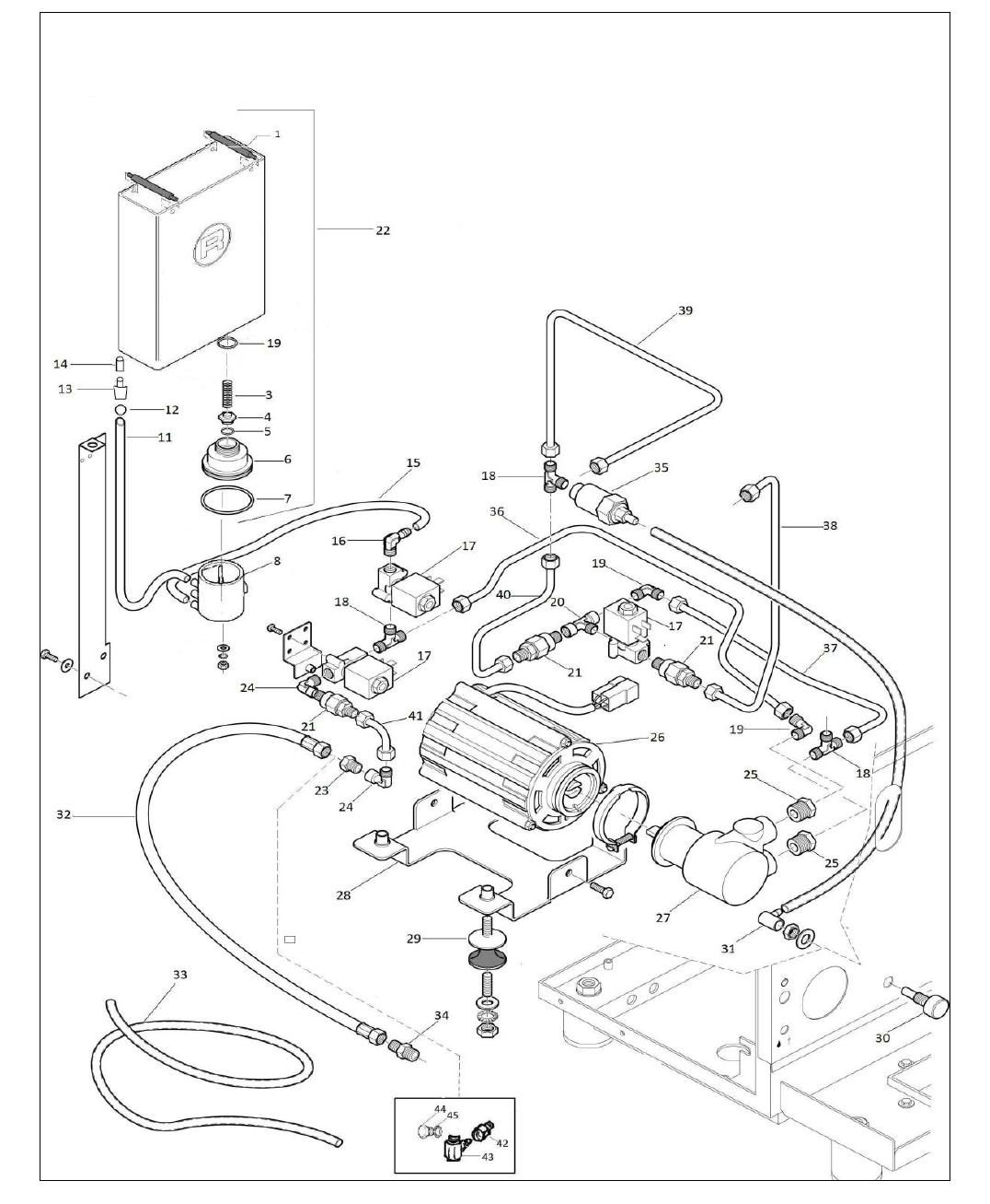 Rocket Espresso R Cinquantotto Part Diagram RECINQ