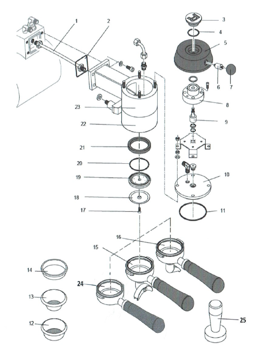 Rocket Espresso R Nine One Part Diagram RERNINEONE