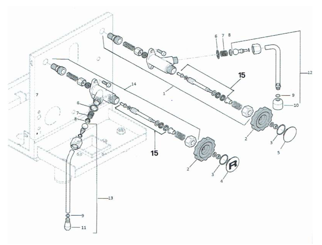 Rocket Espresso R58 Part Diagram RER58